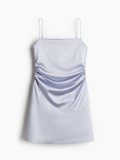 Draped slip dress