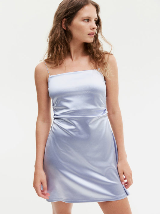 Draped slip dress
